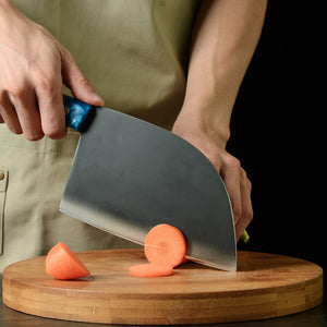 Why You Need the Forged Stainless Steel Blue Handle Kitchen Chopping Knife